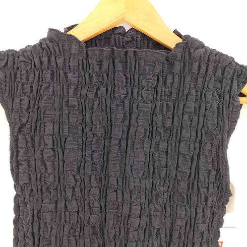 マウジー moussy 24ss SHIRRING SLEEVELESS トップス レディース FREE